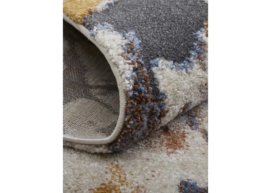 Gilmore 39MPF 10' x 14' Blue/Orange/Gray Rug