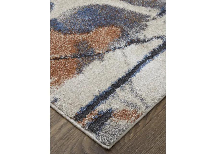 Gilmore 39MPF 10' x 14' Blue/Orange/Gray Rug