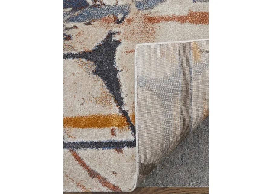 Gilmore 39MPF 10' x 14' Blue/Orange/Gray Rug