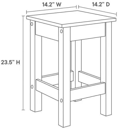 Modway Meadowbrook 3-Piece Kitchen Island and Stool Set