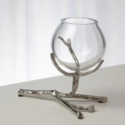 Twig Vase Holder-Silver