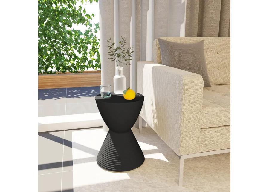 LeisureMod Modern Round Boyd Side Table