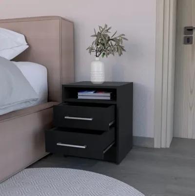 Nightstand Cartiz, Bedroom, Black