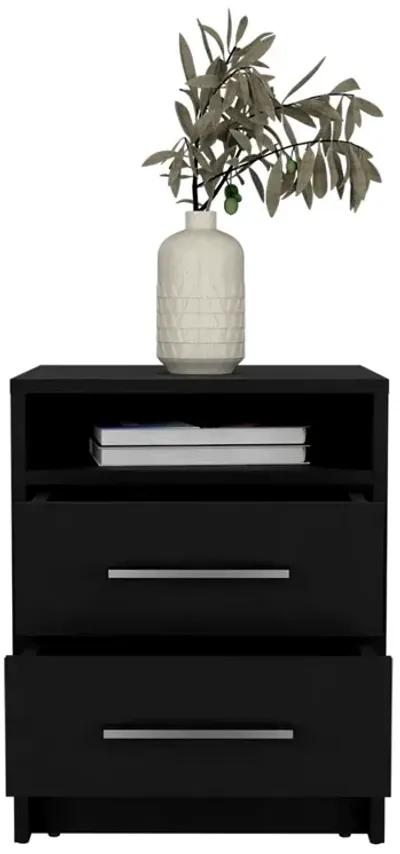 Nightstand Cartiz, Bedroom, Black