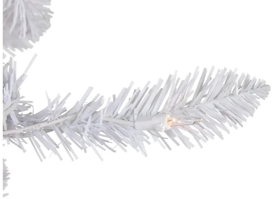 9' Pre-Lit Rapids White Pine Pencil Artificial Christmas Tree  Clear Lights