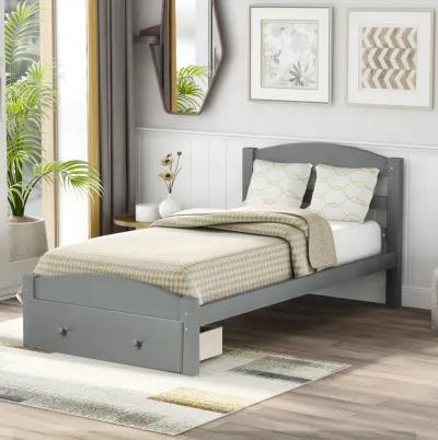 Merax Platform Twin Bed Frame