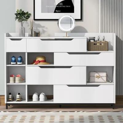 Merax Modern Shoe Organizer Storage Cabinet