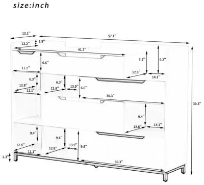 Merax Modern Shoe Organizer Storage Cabinet