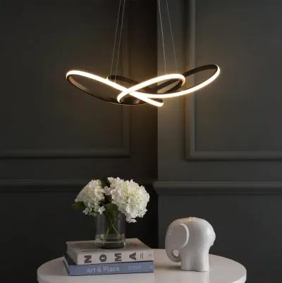 Alexia 25" Abstract Integrated LED Metal Adjustable Pendant