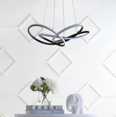 Alexia 25" Abstract Integrated LED Metal Adjustable Pendant