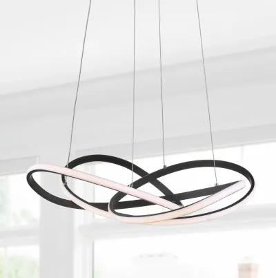 Alexia 25" Abstract Integrated LED Metal Adjustable Pendant