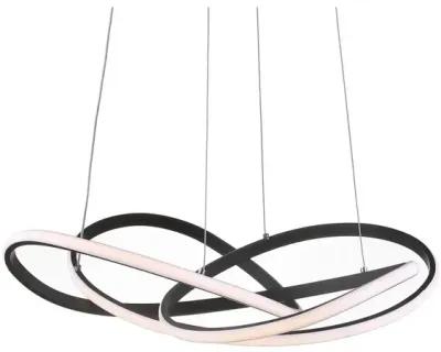 Alexia 25" Abstract Integrated LED Metal Adjustable Pendant