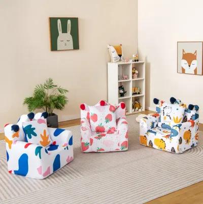 High-density Padding Kids Sofa with Armrest and Extra Pilow