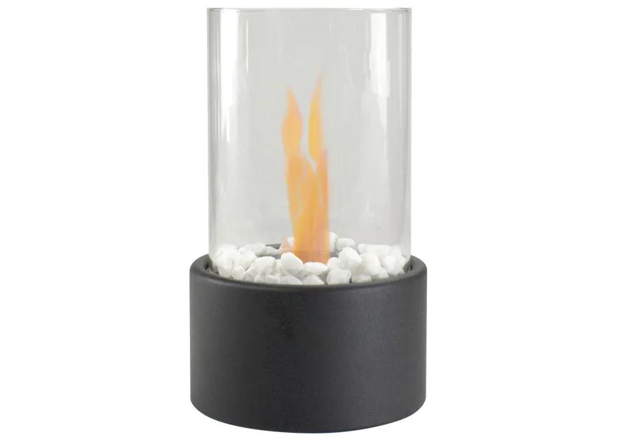 10.5" Bio Ethanol Round Portable Tabletop Fireplace with Base