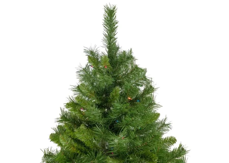 7.5' Pre-Lit Chatham Pine Artificial Christmas Tree  Multi-Color Lights