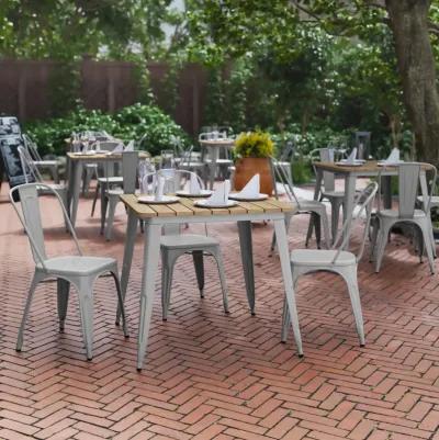 Metal Colorful Restaurant Tables