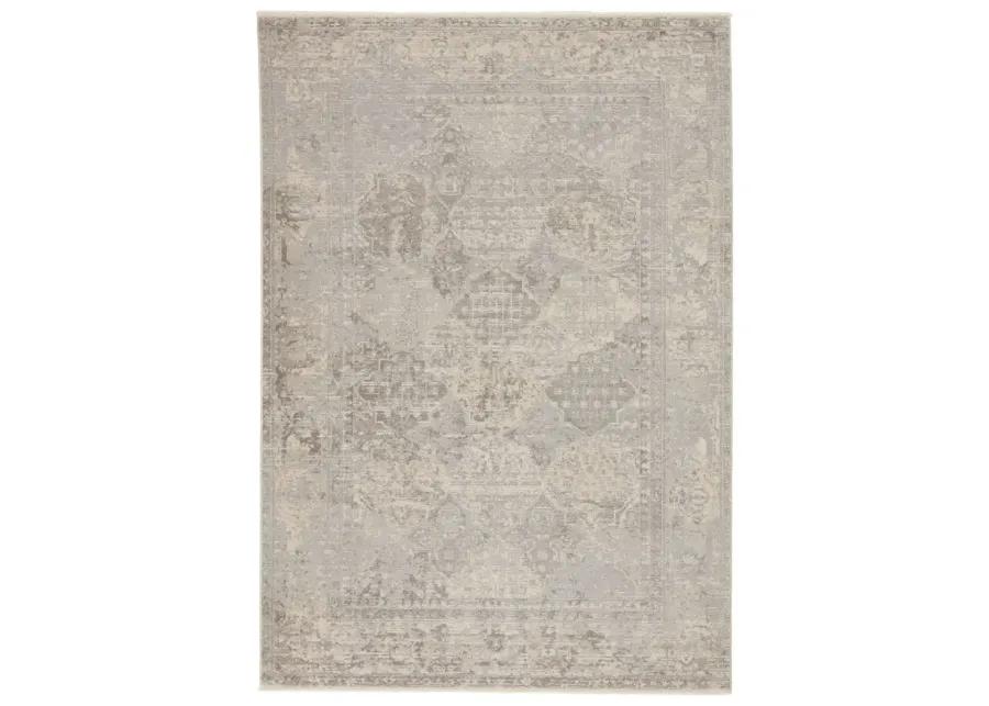 Vienne Lourdes Gray 2'6" x 12' Runner Rug