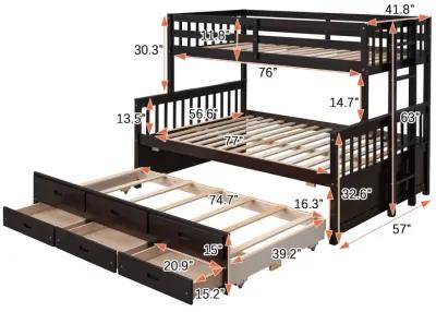 Merax Separable Bunk Bed with Storage Drawers