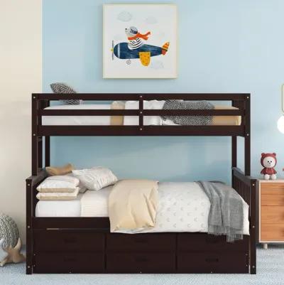 Merax Separable Bunk Bed with Storage Drawers