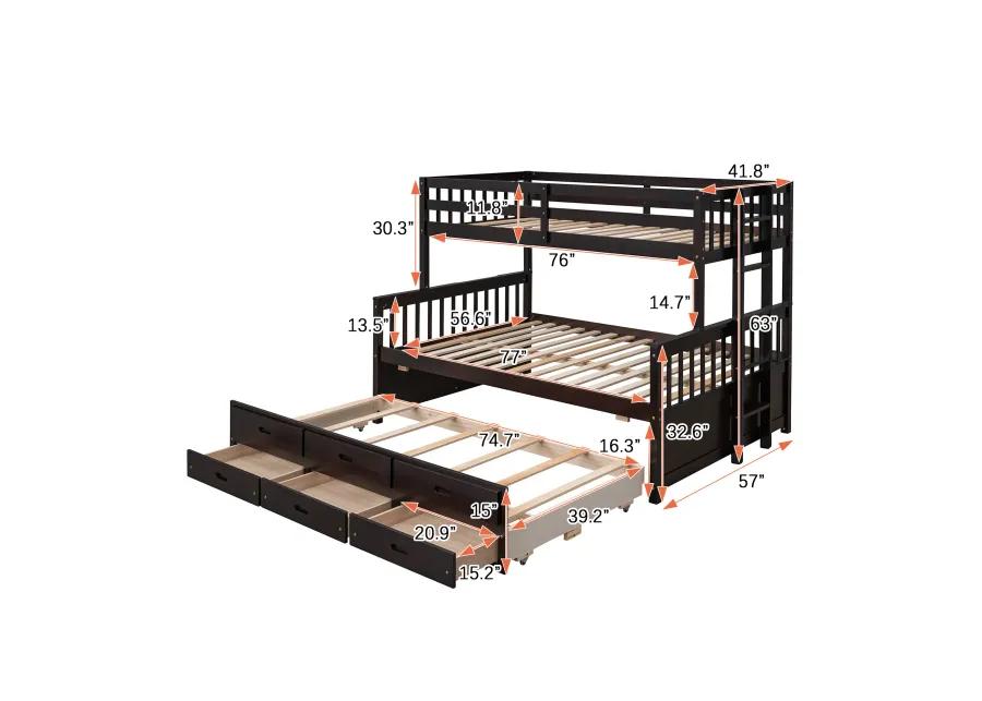 Merax Separable Bunk Bed with Storage Drawers