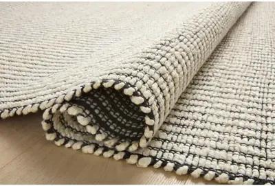 Colton CON02 Ivory/Black 4' x 6' Rug