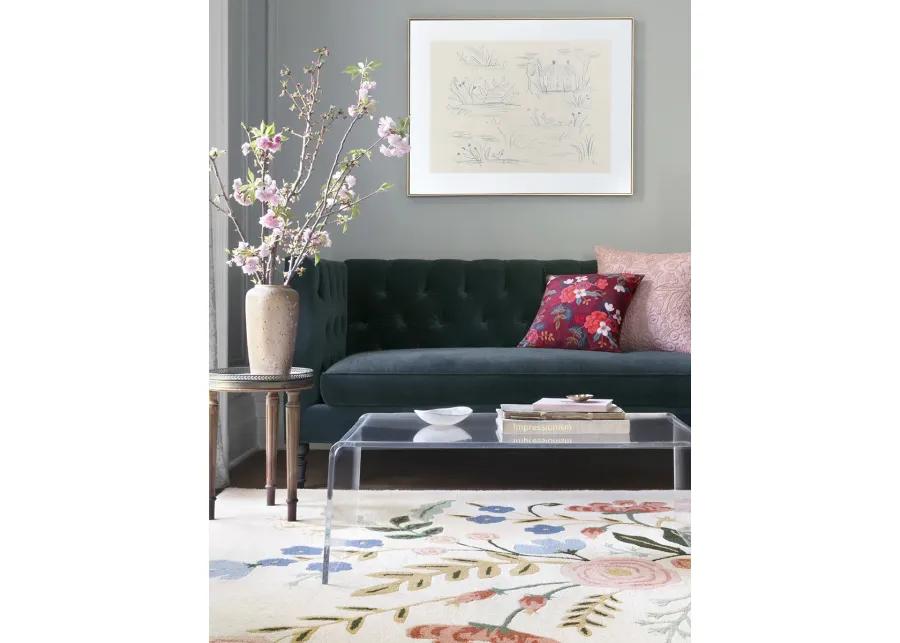 Les Fleurs LES04 Ivory/Multi 5' x 7'6" Rug