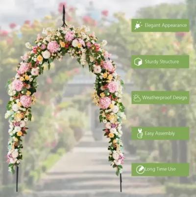 Hivvago 8 Feet 4 Inch High Gothic Steel Rose Arch