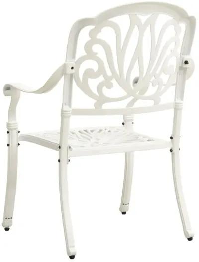 vidaXL 3 Piece Bistro Set Cast Aluminum White