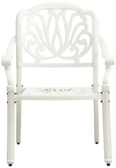 vidaXL 3 Piece Bistro Set Cast Aluminum White