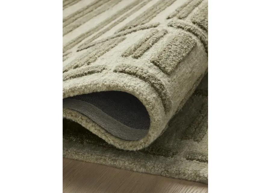 Bradley BRL-07 Sage / Olive 11''6" x 15' Rug by Chris Loves Julia