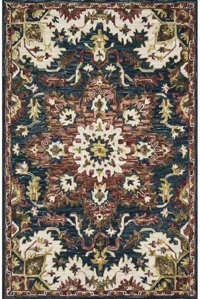 Victoria VK13 Teal/Raspberry 5' x 7'6" Rug