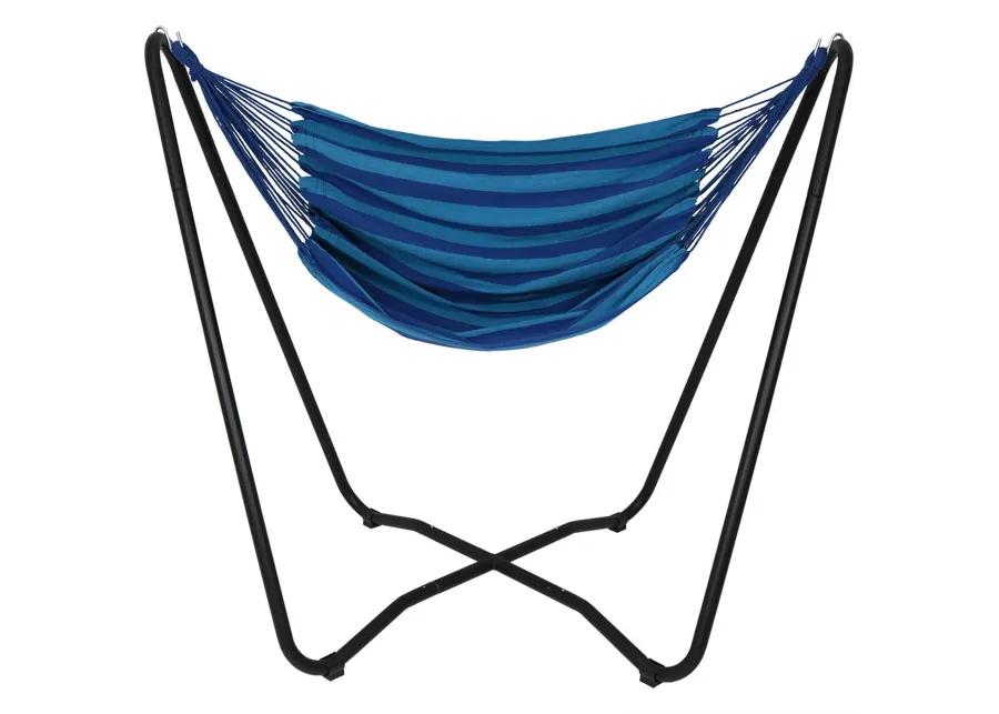 Sunnydaze Cotton Hammock Chair with Space Saving Steel Stand