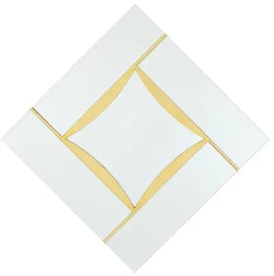 Diamond Shape Mirror- Gold