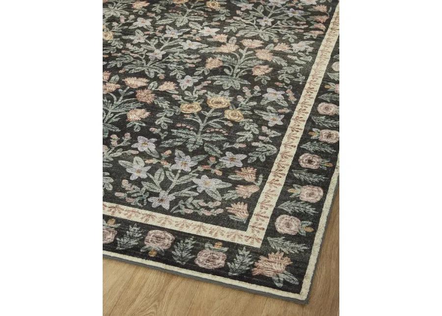 Eden EDE02 Mughal Garden Black 3'6" x 5'6" Rug