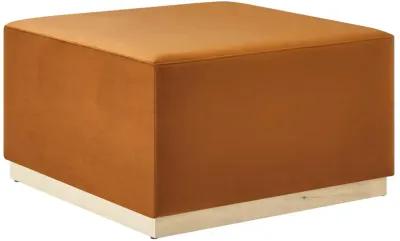 Tilden Large 28" Square Performance Velvet Upholstered Ottoman