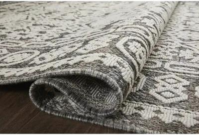 Rainier RAI02 Pebble/Ivory 5'3" x 7'7" Rug