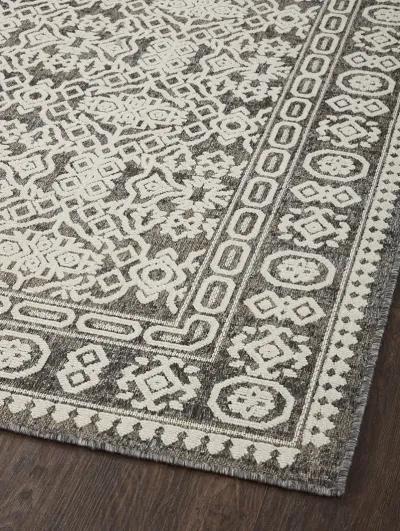 Rainier RAI02 Pebble/Ivory 5'3" x 7'7" Rug