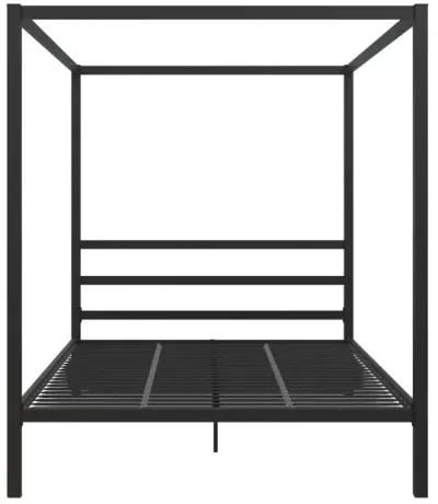 DHP Modern Metal Canopy Bed, King, Black