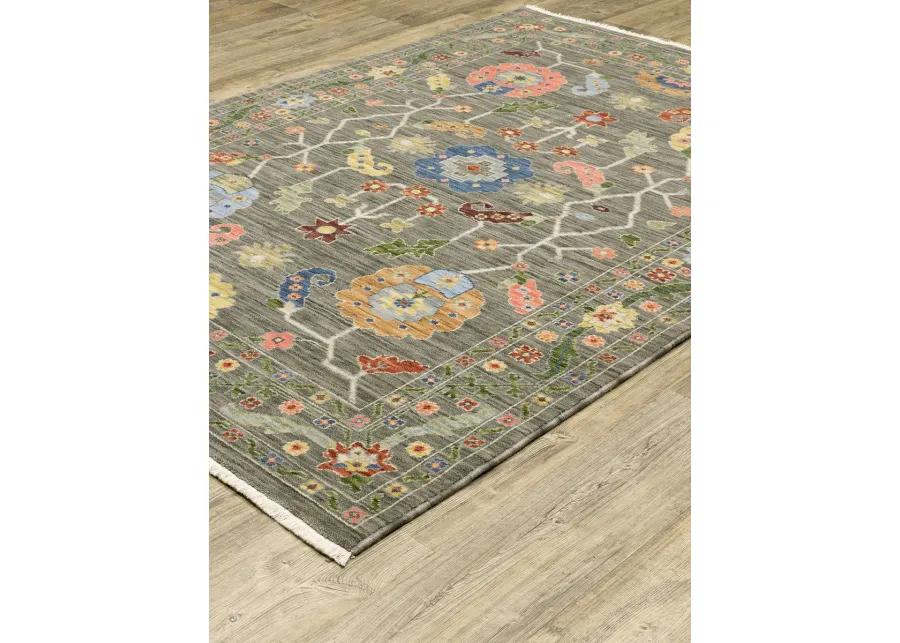 Lucca 9'10" x 12'10" Grey Rug