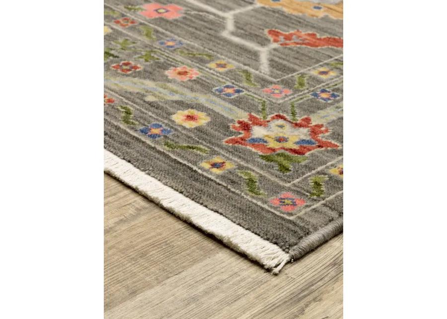 Lucca 9'10" x 12'10" Grey Rug