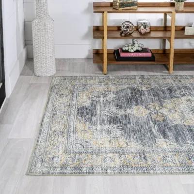 Bausch Bohemian Distressed Chenille Machine-Washable Area Rug