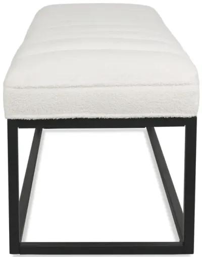 Metal Base Upholstered Bench For Bedroom For Entryway