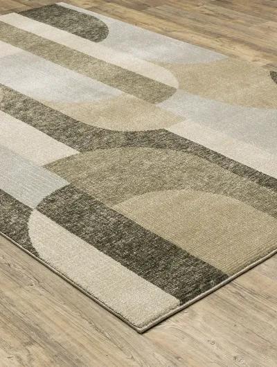 Strada 8'6" x 11'7" Brown Rug