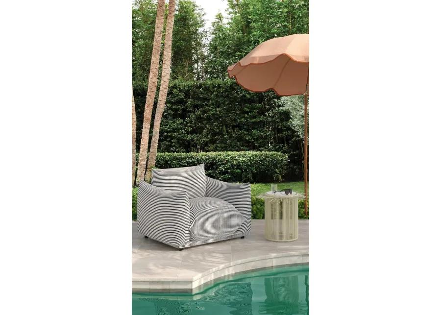 Rafa Blue Outdoor Side Table