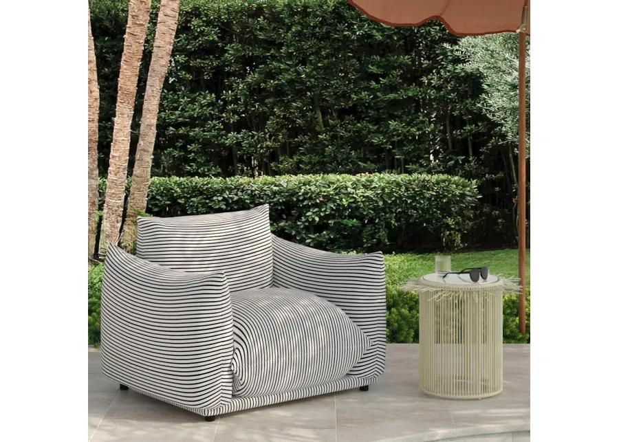 Rafa Blue Outdoor Side Table