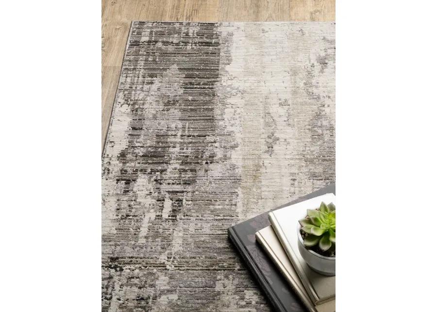 Nebulous 2'3" x 7'6" Grey Rug