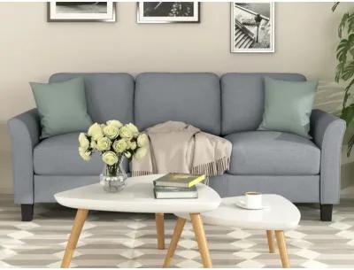 3-Seat Sofa Living Room Linen Fabric