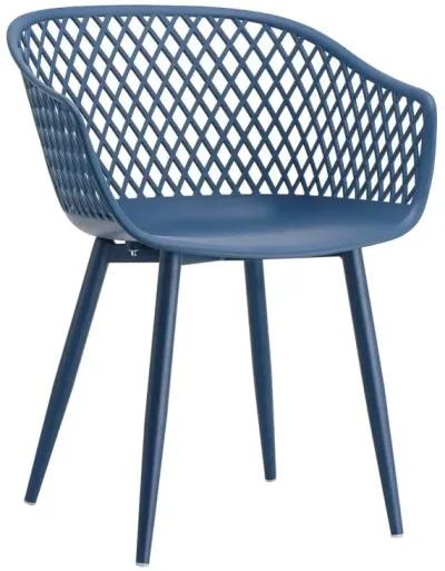 Moe's Home Collection Piazza Outdoor Chair Blue-Set Of Two