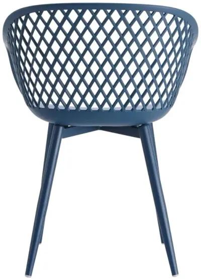 Moe's Home Collection Piazza Outdoor Chair Blue-Set Of Two