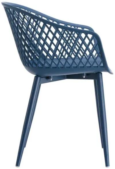 Moe's Home Collection Piazza Outdoor Chair Blue-Set Of Two